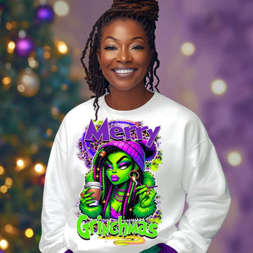 Merry Grinchmas Lady